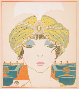 Book illustration, Les choses de Paul Poiret Vues par Georges Lepape (Items by Paul Poiret as Seen by George Lepape), Woman in a Turban, Plate 6, 1911
