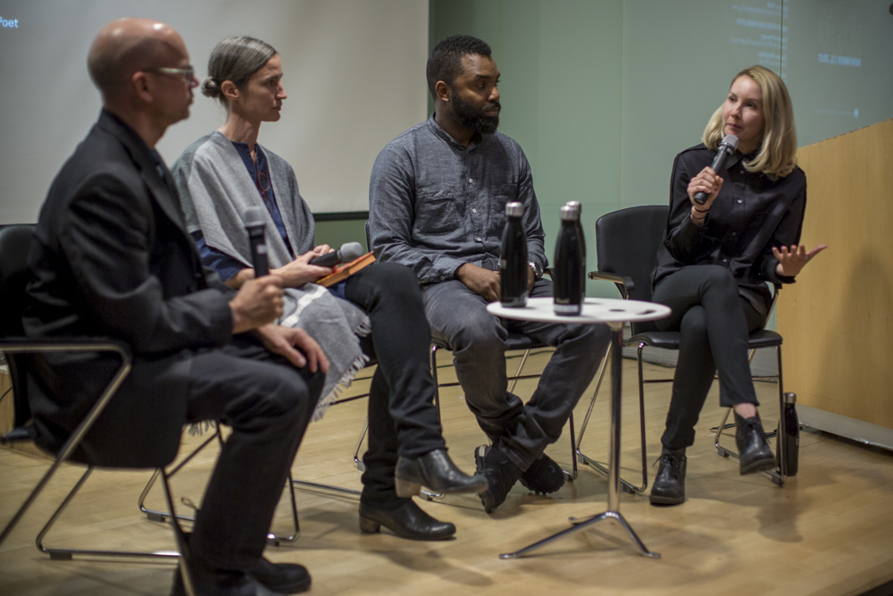 Image of panel discussion The Rhode Island School of Design Glass Department celebrated the launch of its new book, Wonder: 50 Years RISD Glass,