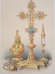 Reliquaries and Thurible from the Church at Graefurt, near Dusseldorf. Plate 8