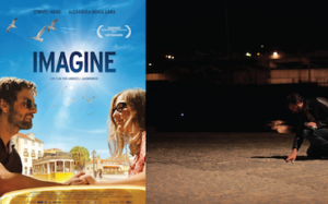 movie poster for Imagine plus an image of one of the characters from the movie.