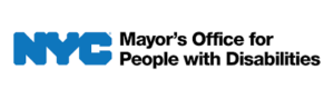 Logo for NYC Mayor's Office for People with Disabilities.