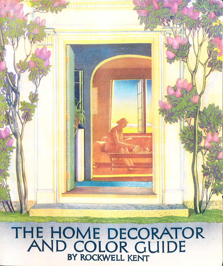 Image features: Illustration. Cover of The home decorator and color guide by Rockwell Kent. Published by [S.l.] : Sherwin-Williams, 1939. Smithsonian Libraries. Please scroll down to see the blog post about this object.