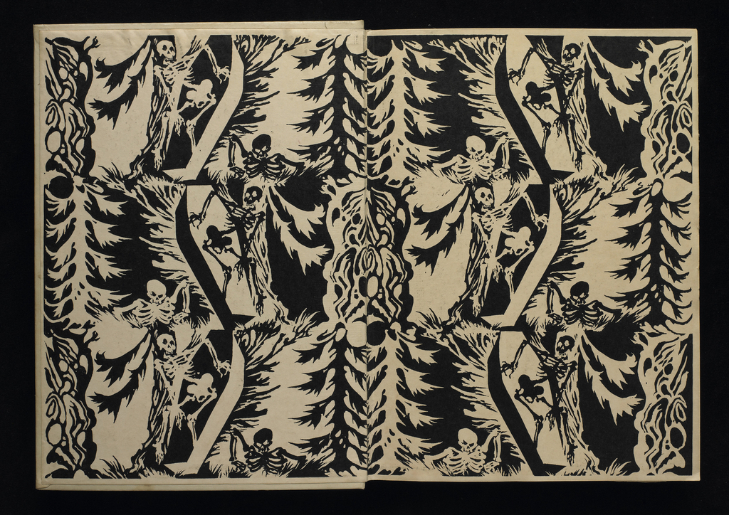 Image features a design for endpapers by Arthur Rackham. Please scroll down to read the blog post about this object.