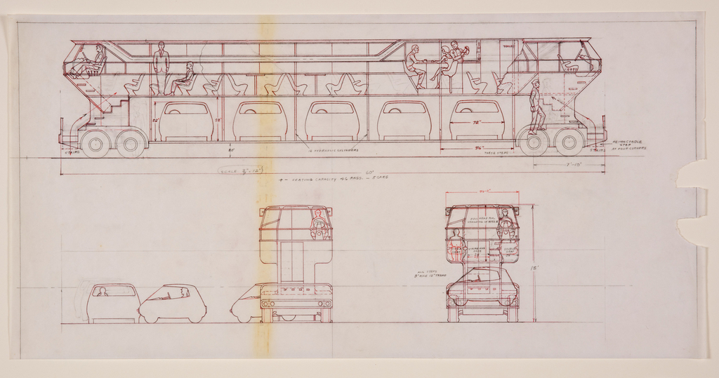 DRAWING, CITY SYSTEM, 1966