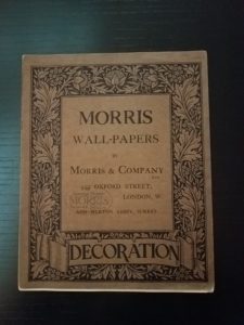 Image features front Cover of Morris wall-papers by Morris & Company. Please scroll down to read the blog post about this object