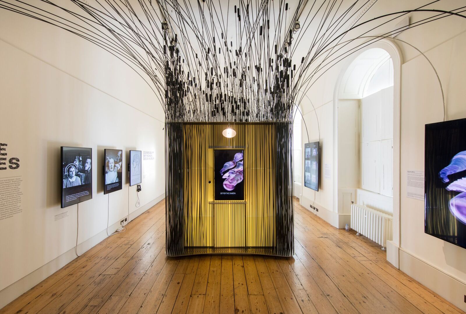 Installation view of "Face Values," organized by Cooper Hewitt, Smithsonian Design Museum for the 2018 London Design Biennale. Photo David Levene.