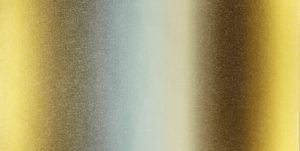 "An ombre textile in bands of blue and gold. Click here for information about the exhibition Rebeca Méndez Selects