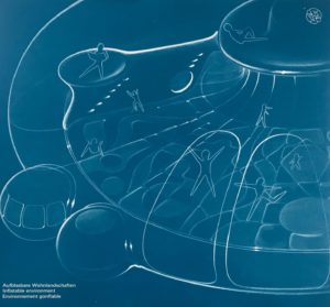 Images features a drawing for an inflatable environment