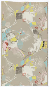 Image shows abstract expressionist wallpaper design by Jean de Botton. Please scroll down for additional information on this piece
