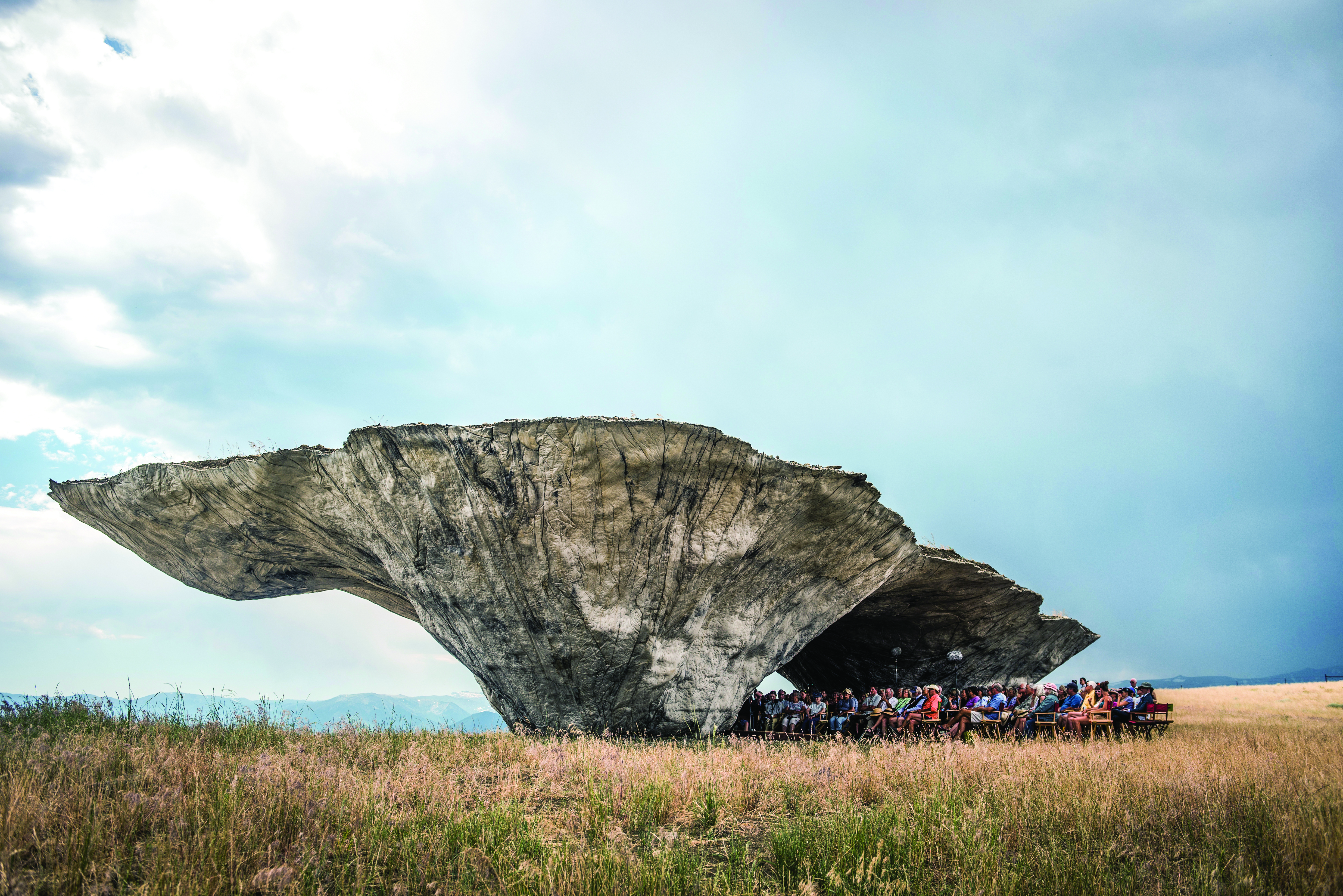 Performance at the open-air Domo, a 98-foot-long, 16-foot-tall, acoustically rich sculptural structure designed by the innovative Ensamble Studio