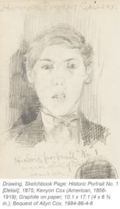 Self-portrait of the artist facing forward.