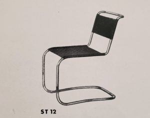 Image features ST 12 Cantilever tubular steel chair by Mart Stam