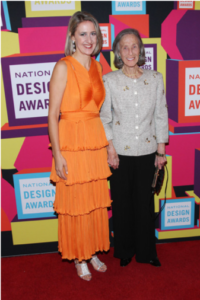 Barbara and Caroline work the red carpet at the National Design Awards