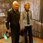 Barbara and Mort are enchanted by the exhibition The Senses