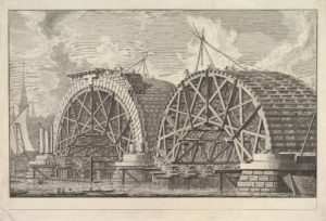 Images features a bridge under construction