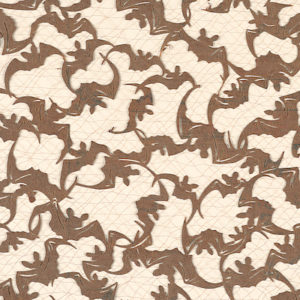 Detailed abstract brown katagami pattern