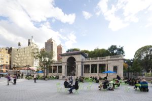 A photograph of Union Square North courtyard.