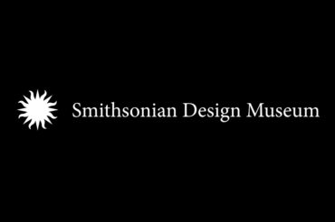 In white against a black background appears the Smithsonian logo sunburst with the words "Smithsonian Design Museum".