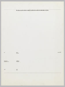 Calendar Cover with a white background and black text written across the top and in the lower left and right hand corners.