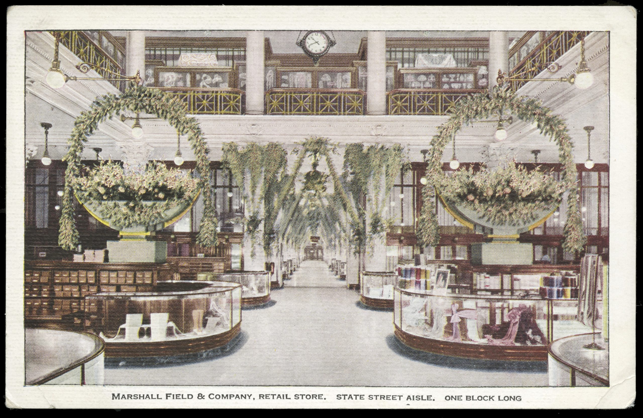 An illustration of the interior of a retail store