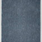 A dark blue-gray wall covering textured to look as if it is made of fur.