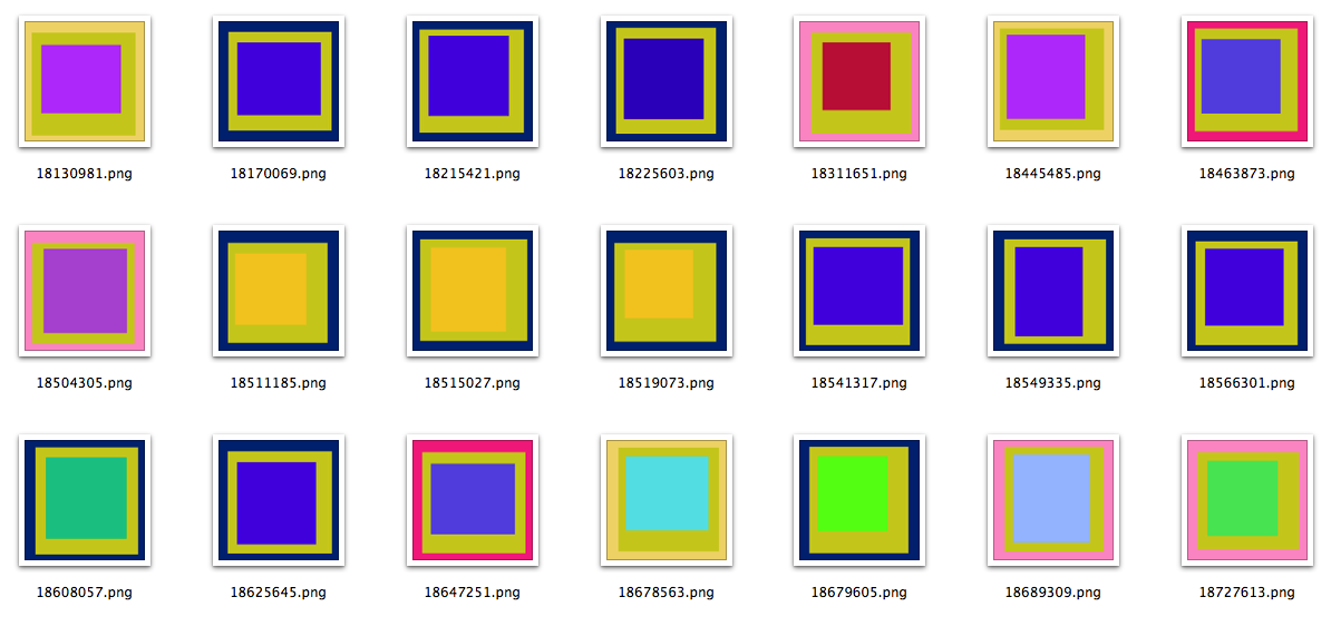 A bunch of Albers images