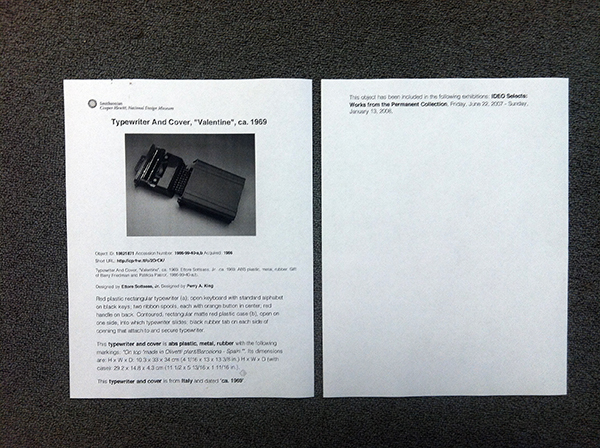 Printout of Object #18621871 after stylesheet. Much better.